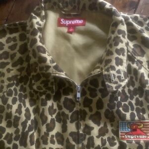 Supreme leopard jacket